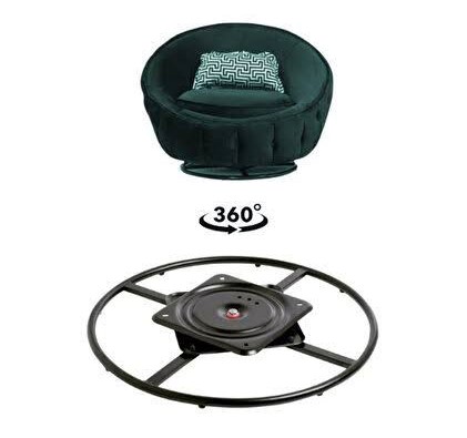 360 Derece Döner Berjer Tablası